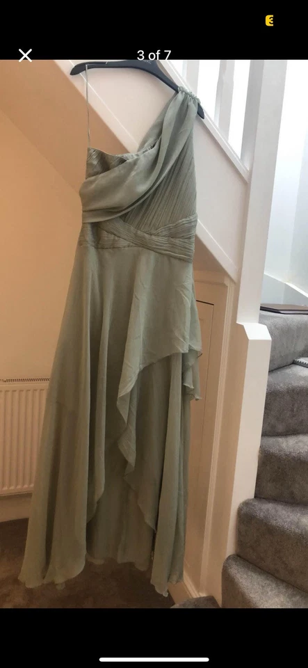 Sage Green Bridesmaids Dress  - Image 3 of 4