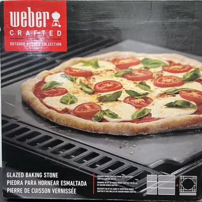 BRAND NEW!! WEBER Crafted Outdoor Kitchen Collection Glazed Baking Stone - 7671