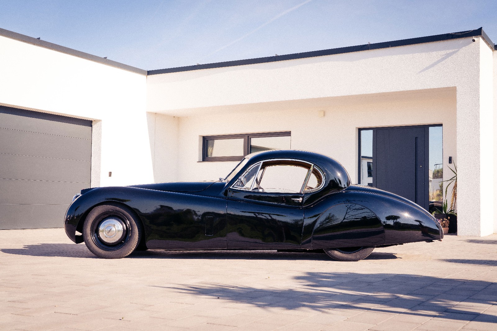 Jaguar XK 120 FHC Coupe 1952 auto d'epoca pezzo unico targa H collezione foto 5
