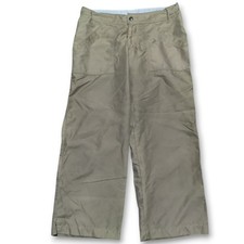 Vtg PrAna Mini Pants Womens XS Khaki Gorpcore USA Made Hiking Y2K 28 x 23 Crop