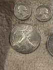 ESTATE US SILVER COIN LOT MIXED DENOMINATION 11PCS AMERICAN EAGLE + — photo 7