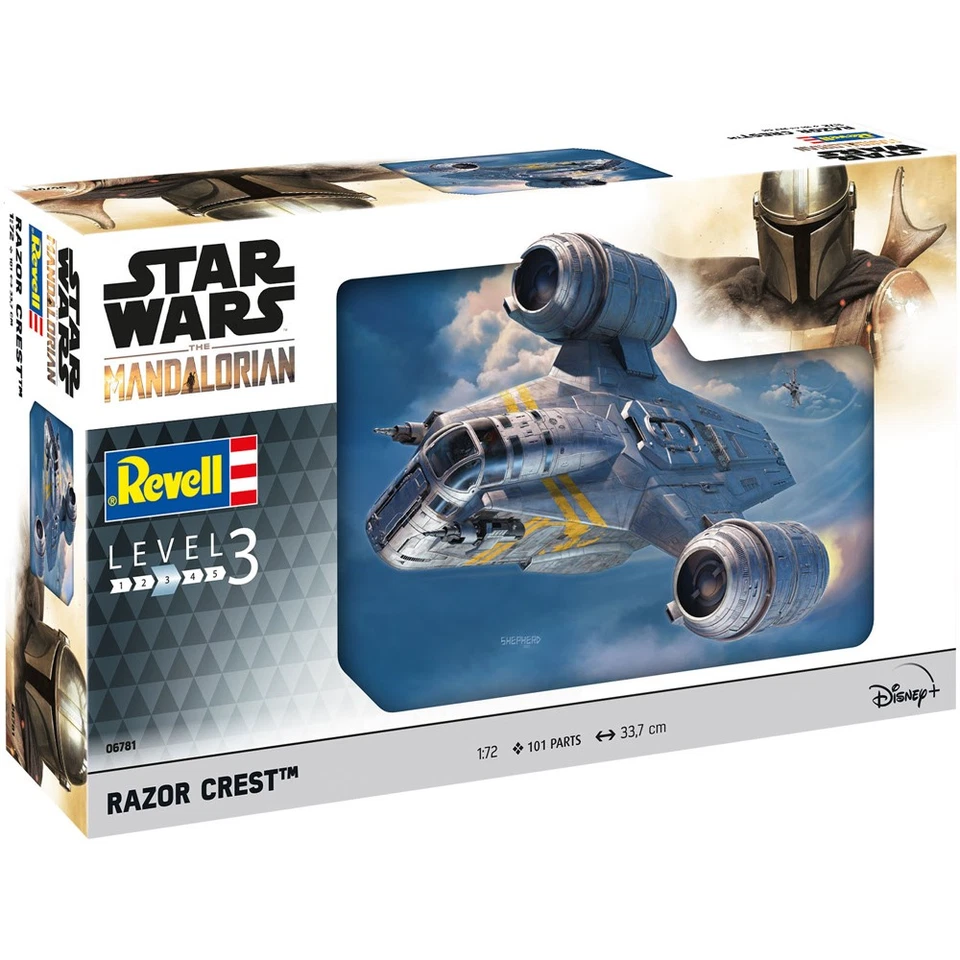 Revell Star Wars The Mandalorian Razor Crest Ship Model Kit 06781 Scale 1:72 - Image 3 of 4