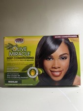 African Pride Olive Miracle No-Lye Relaxer Deep Conditioning Olive Oil 160g
