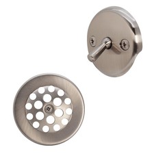 Westbrass R92-07 3-1/8" Trip Lever Bathtub and Shower Drain Kit with 2-Hole O...