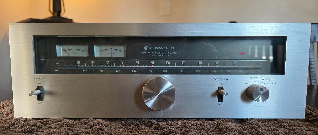 Vintage Kenwood AM FM Stereo Tuner Model KT-6500