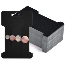 Coopay 150 Pieces Hair Clip Display Cards Hair Bow Holder Rectangle Barrettes