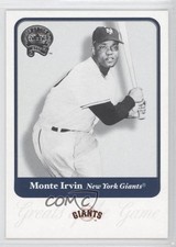 2001 Fleer Greats of the Game Monte Irvin #17 HOF 2j8