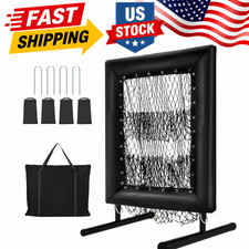 9 Hole Pitching Net with Strike Zone 5 Height Adjustable Baseball Pitching Net