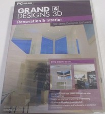 Grand Designs 3D Renovation & Interiors (PC CD) Home Design New & Sealed