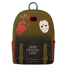 Friday the 13th Camp Crystal Lake Canvas Glow Full-Size Backpack