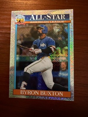 2026 Topps Series 2 Byron Buxton 1991 Chrome All-Star Mojo #91ASC-29 Twins
