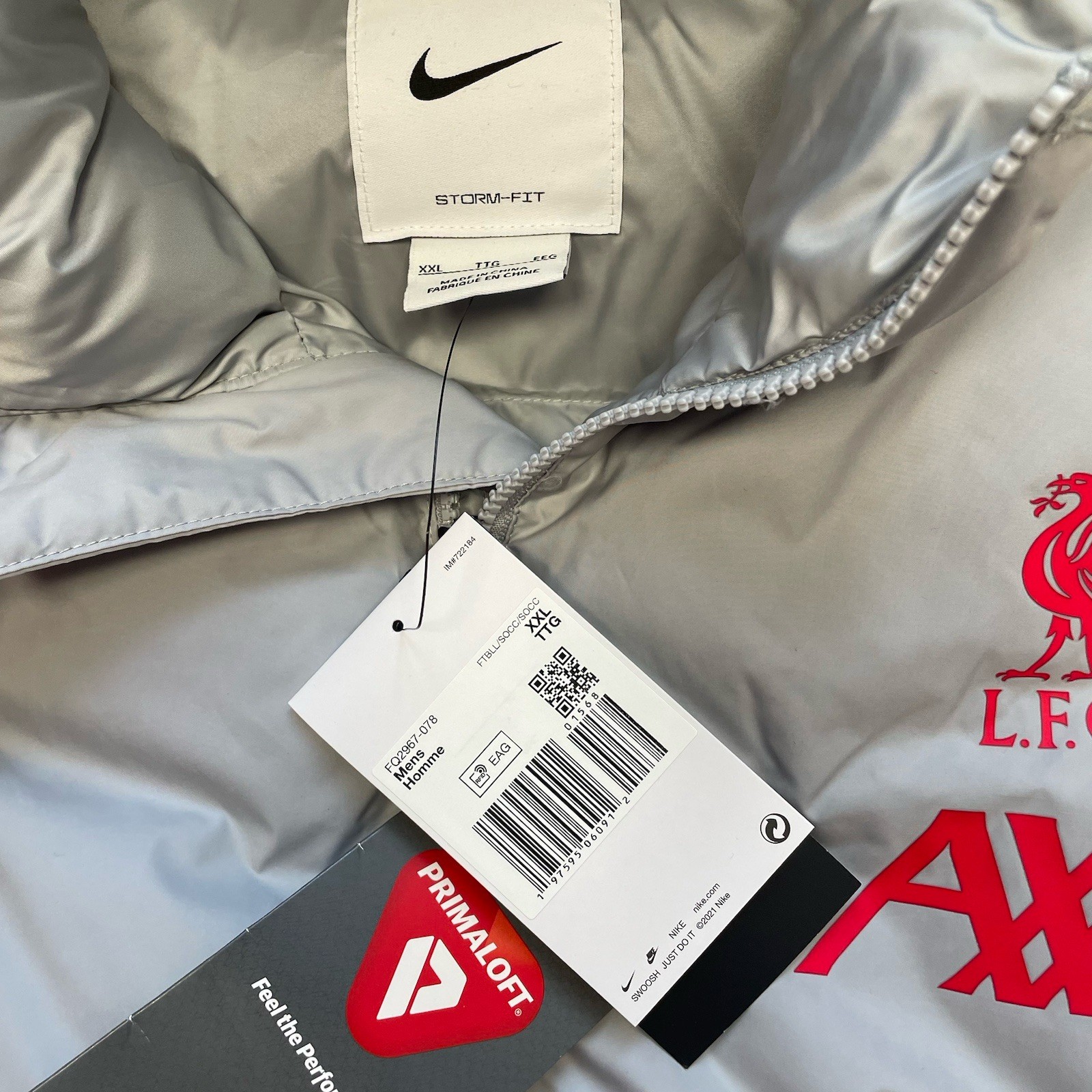 Nike Liverpool FC Storm-Fit Windrunner Parka Coat PrimaLoft® Mens XXL RRP£209 image 7