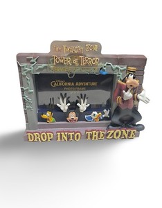 Disney Twilight Zone Tower of Terror Picture Frame Donald Mickey Goofy 4 X 7"