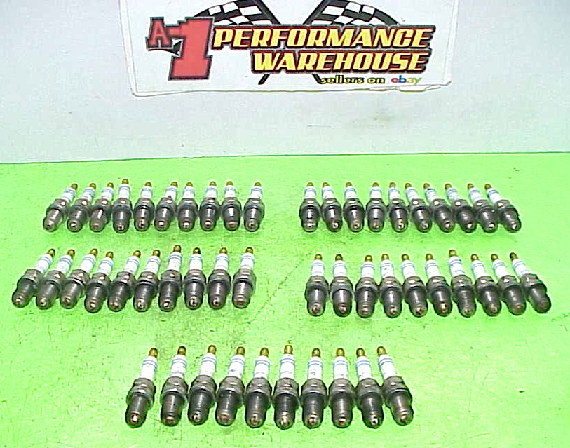 50 Bosch R1 USED 1 Race Spark Plugs from a R07.2 Chevy NASCAR Engine L@@K