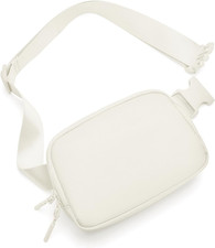 Belt Bag Fanny Pack Crossbody Bags for Women Two-Way Zip Closure Fashion Waist P