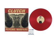 Clutch Autographed Psychic Warfare Limited Edition Red Colored Vinyl Album ACOA