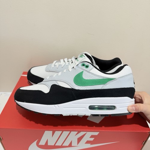 Nike Air Max 1 Mens Size US 9.5 White Black Stadium Green Shoes Sneakers New ✅ - Picture 8 of 14