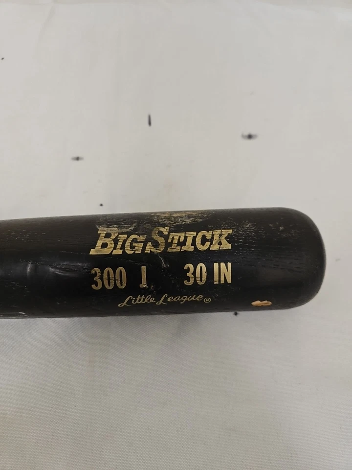 Taco de beisebol Rawlings Adirondack Big Stick 300J 30” Little League madeira preto - Imagem 2 de 4