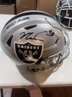 Max Crosby Raiders Full Size Signed Authentic Helmet Inscribed Beckett COA