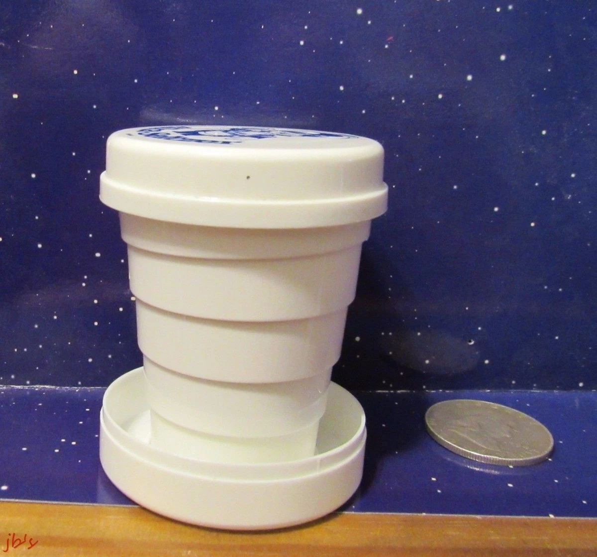 A Vintage SPEEDY Alka-Seltzer Collapsible Travel Cup with Lid camper tent logo | UK