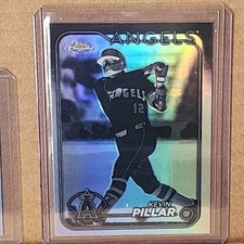 Kevin Pillar 2024 Topps Chrome Update Negative Refractor Los Angeles Angels
