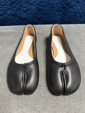 Maison Margiela Tabi Black Ballet Pumps Flats Size 36
