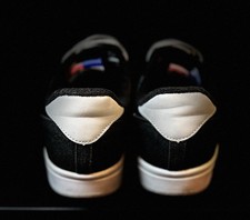 NASA Capsule/Captain Black Leather/Suede Low Top Lace-Up Athletic Sneaker - RARE - Image 4