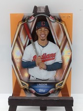 2019 Topps High Tek FRANCISCO LINDOR Portraitek Orange Parallel #'d 10/25