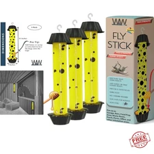 Super Sticky Jumbo Fly Traps – Safe for Kids & Pets, 3 Count for Pest Control