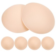 3 Pairs of Beige Removable Sport Bra Cups Inserts Pads Bra Insert Pads