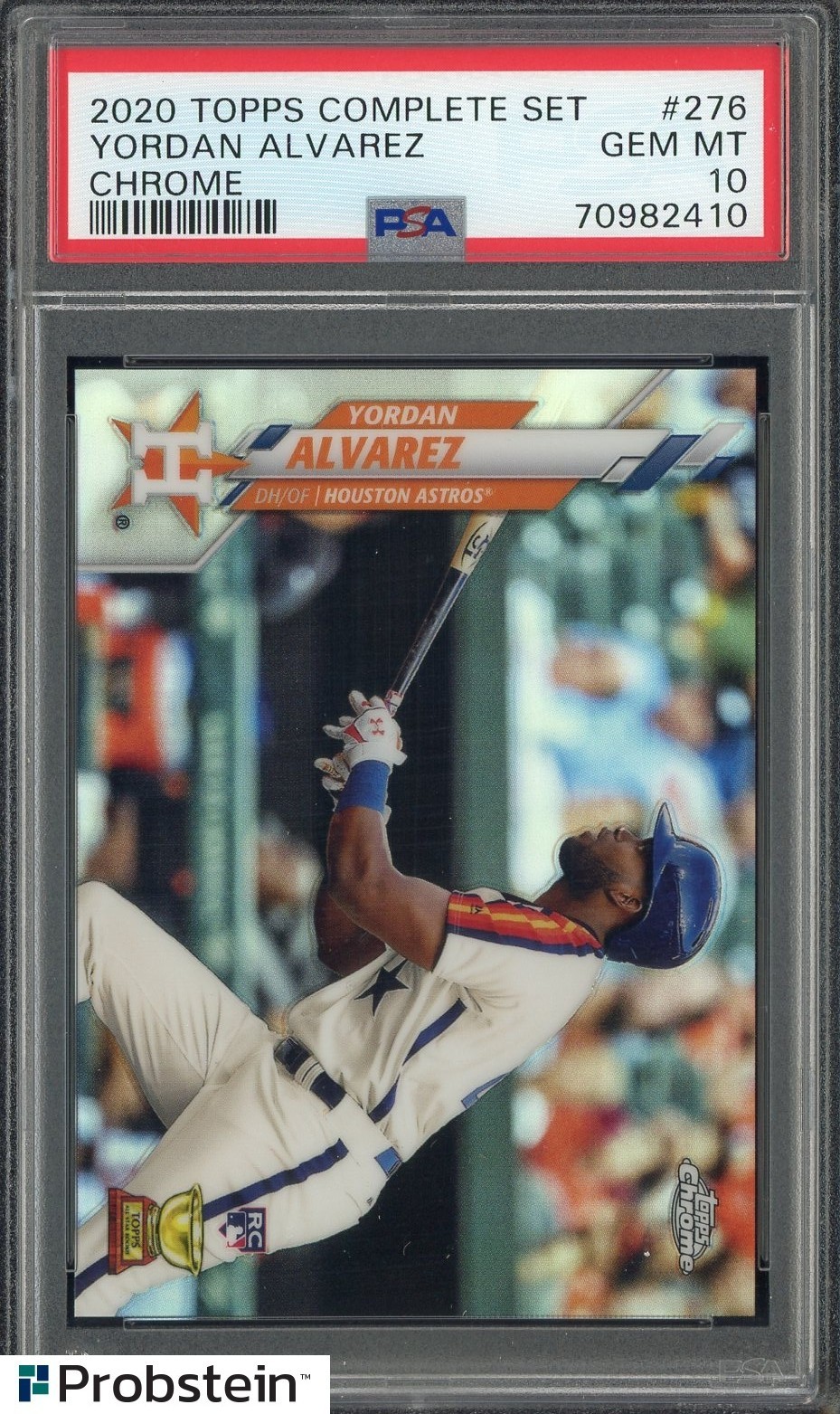 2020 Topps Chrome Complete Set #276 Yordan Alvarez Astros RC Rookie PSA 10