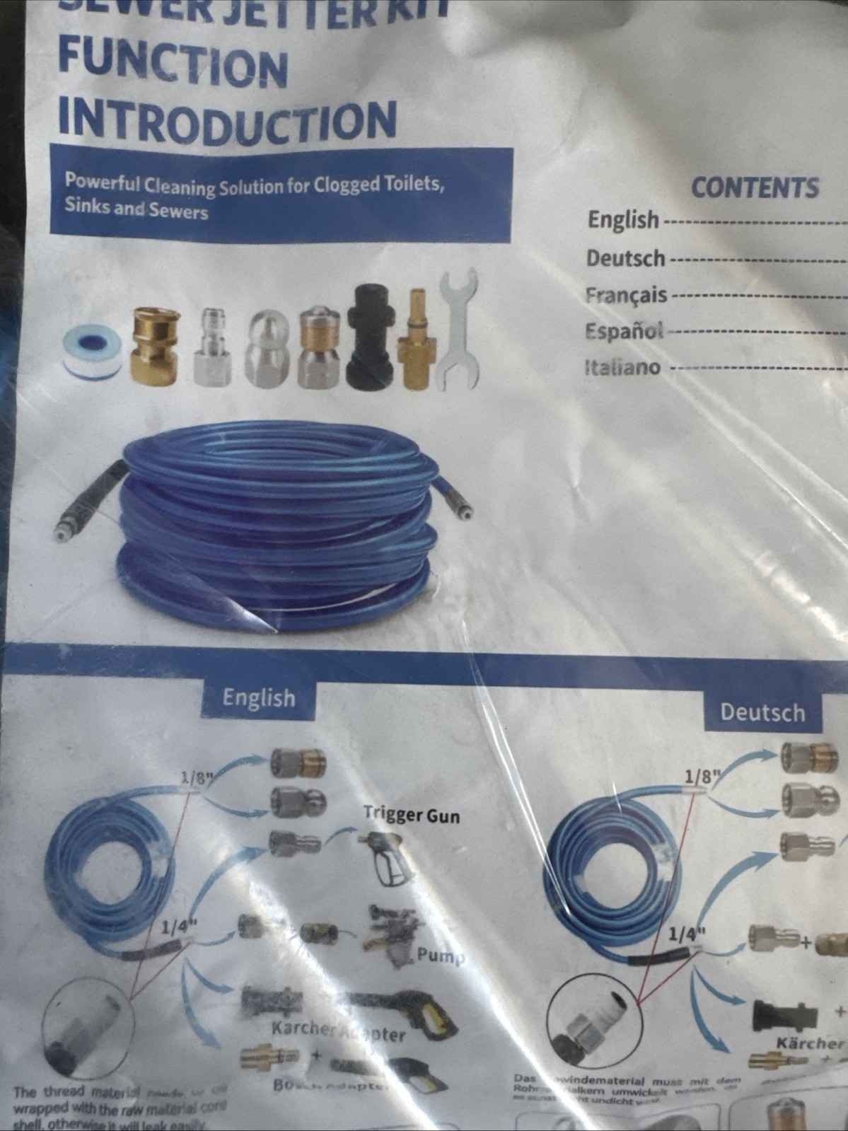 Sewer Jetter Kit