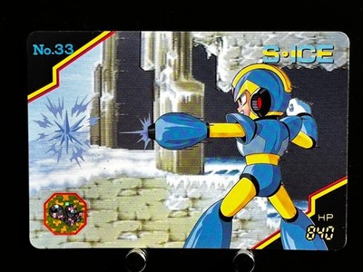 Mega MAN X Card 10 Shotgun Ice CAPCOM BANDAI JAPAN Japanese 1993 Very Rare