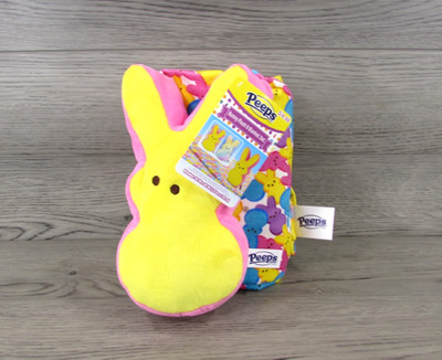 Peeps 9 Inch Bunny Plush & Throw Blanket Set 50 X 60 inch Multicolor NEW w/ TAGS