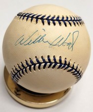 Autographed WILBUR WOOD Official American League Baseball w/COA