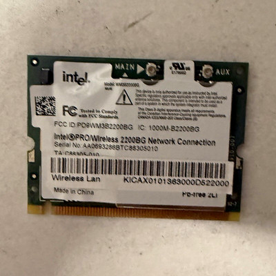Intel PRO/Wireless 2200BG WLAN-Karte Mini-PCI 802.11b/g 54 Mbps WM3B2200BG