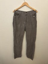 Vintage Levis Pants Mens 32x30(actual) Corduroy Gray Made In USA