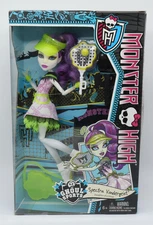 2013 Monster High Spectra Vondergeist Ghoul Sports Tennis NIB