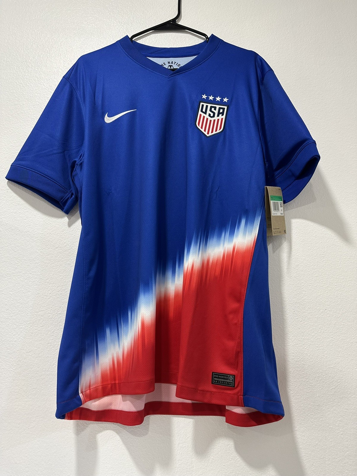 Nike USMNT 2024 Stadium Away Men's Soccer Jersey, Old Royal/White, Size XL NEW