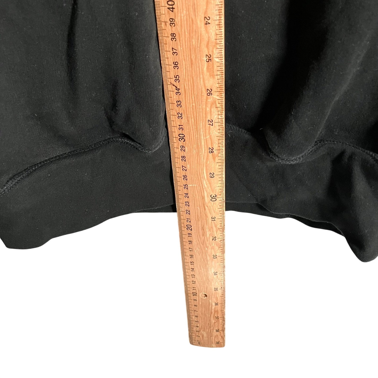 True Religion Longline Sweatshirt Women's Size M (8-10) Black World Tour Logo thumbnail 5