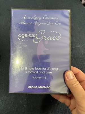 Ageless Grace Lifelong Comfort & Ease DVD Denise Medved Vol 1-3 Exercise Fitness