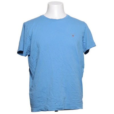 GANT, T-shirt, Größe: M, Blau, Baumwolle, Einfarbig, Herren #Dnj
