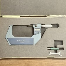Mitutoyo Micrometro Digitale 3"-4" 0.00005" Microfono Esterno Elettronico Punte in Carburo