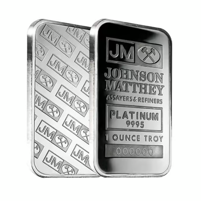 Johnson Matthey (JM) 1 oz Platinum Bar - In Capsule | eBay