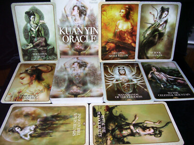 SEALED NEW ~ KUAN YIN ORACLE CARDS & BOOK SET FOR BLESSINGS & GUIDANCE