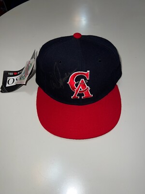 California Angels Signed New Era Fitted Hat Autograph  display picture 1