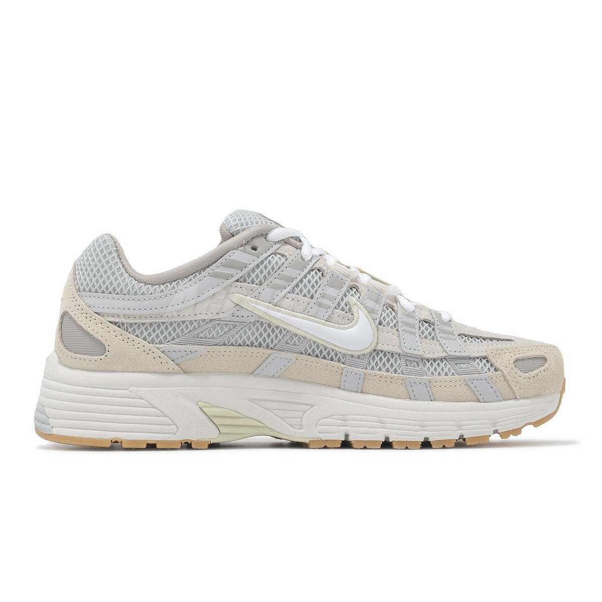 que shoes シルバー Nike Wmns P-6000 Beige Grey Women Lifestyle Casual Shoes