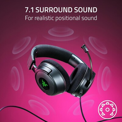 Razer Kraken V4 X - Minecraft Edition Wired Gaming Headset 7.1