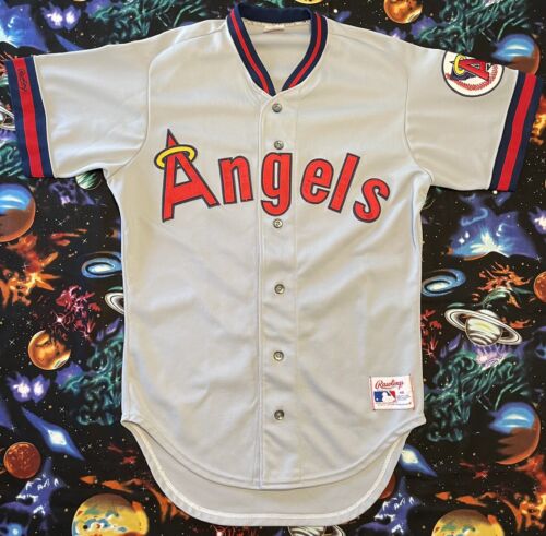 belegd broodje Bij naam Marine Vintage Rawlings MLB California Angels Baseball Jersey | eBay