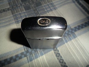 Vintage KROME "GAS" LIGHTER Japan rare !